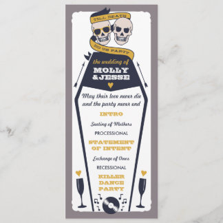 Programme de mariage pour squelettes - Marine et m