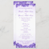 Programme de mariage Purple Hydrangeas (Devant / Derrière)