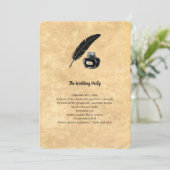 Programme de mariage Quill gothique (Debout devant)