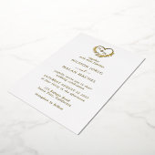 programme de mariage Real Gold Foil invitation (Rotation)