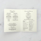 Programme de Mariage Religieux Catholique Élégant (Intérieur)