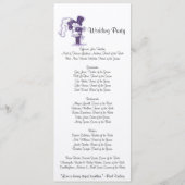 Programme de mariage rétro cursif (Dos)