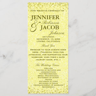 Programme de mariage   Revêtement Vintage