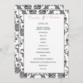 Programme de mariage romantique (Devant / Derrière)