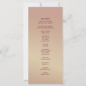 Programme de mariage romantique en bordeaux (Dos)