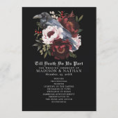 Programme de mariage romantique gothique d'aquarel (Devant)