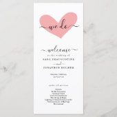 Programme de mariage romantique "nous faisons" (Devant)