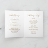 Programme de mariage romantique simple (Intérieur)