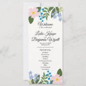 Programme de mariage rose (Devant)