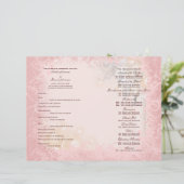 Programme de mariage rose blanc fantaisiste (Debout devant)