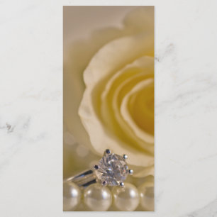 Programme de mariage Rose blanche, Anneau et Perle