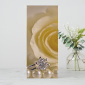 Programme de mariage Rose blanche et perles (Debout devant)