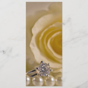 Programme de mariage Rose blanche et perles