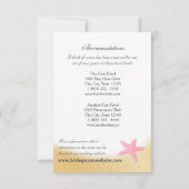 Programme de mariage rose coquillage de la plage S (Dos)