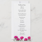 Programme de mariage rose Daisey (Dos)
