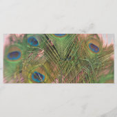 Programme de mariage rose et gris Peacock (Dos)