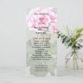 Programme de mariage rose et rouge de géranium (Debout devant)