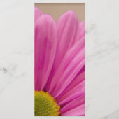Programme de mariage rose Gerber Daisy (Devant)