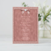 Programme de mariage rose gold et paillettes éléga (Debout devant)
