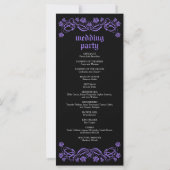 Programme de mariage Rose gothique (Dos)