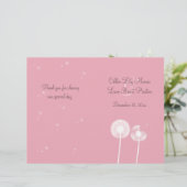 Programme de mariage rose Meilleurs Voeux (Debout devant)