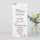 Programme de mariage rose pâle et vert (Debout devant)