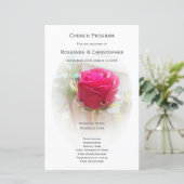 Programme de mariage rose Rosebud (Debout devant)