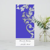 Programme de mariage - Royal Blue Silver Sparkle S (Debout devant)