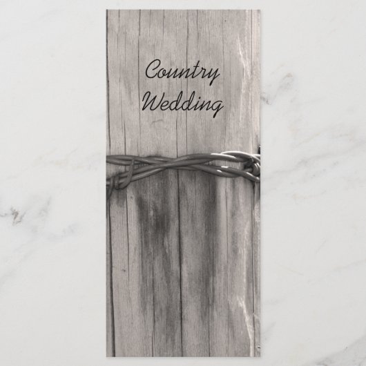 Programme de mariage rural après la clôture du pay (Devant)