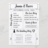 Programme De Mariage Rustique Avec Icônes (Devant)