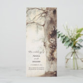 programme de mariage rustique pour arbre et coeur  (Debout devant)