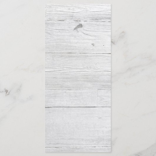 Programme de mariage rustique sur le bois et la co (Dos)