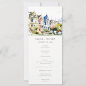 Programme de mariage San Francisco Painted Ladies (Devant)