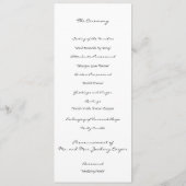 Programme de mariage "Scribbles" (Dos)