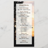 Programme de mariage Silhouette d'arbres (Dos)