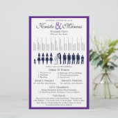 Programme de mariage Silhouettes simple Circulaire (Debout devant)