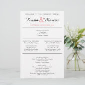 Programme de mariage Silhouettes simple Circulaire (Debout devant)