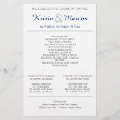 Programme de mariage Silhouettes simple Circulaire (Devant)