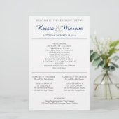 Programme de mariage Silhouettes simple Circulaire (Debout devant)