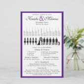 Programme de mariage Silhouettes simple Circulaire (Debout devant)