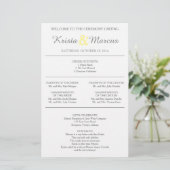 Programme de mariage Silhouettes simple Circulaire (Debout devant)
