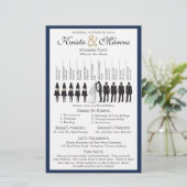 Programme de mariage Silhouettes simple Circulaire (Debout devant)
