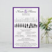 Programme de mariage Silhouettes simple Circulaire (Debout devant)