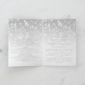 Programme de mariage Silver Bokeh Éclairage à l'ét (Intérieur)