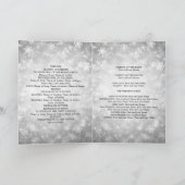 Programme de mariage Silver Winter Wonderland Étin (Intérieur)