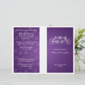 Programme De Mariage Simple Vélo Tandem Purple (Debout devant)