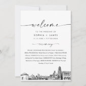 Programme de mariage Skyline de Pittsburgh 5x7 Car (Devant)