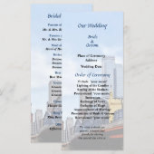 Programme de mariage Smithfield St Bridge et Skyli (Devant / Derrière)