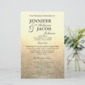 Programme de mariage | Soft Gold Parties scintilla (Debout devant)