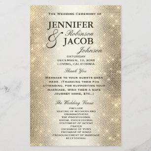 Programme de mariage   Soft Gold Parties scintilla